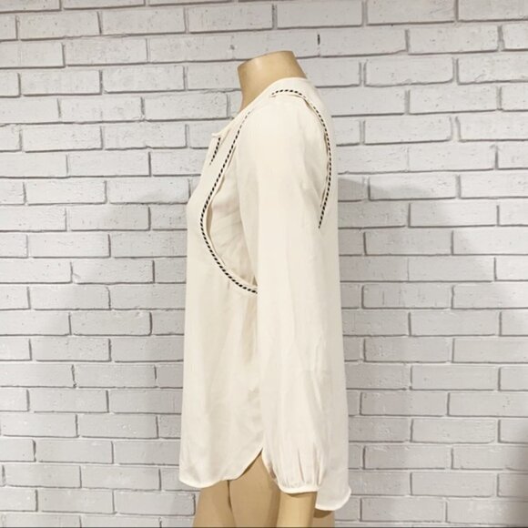 J Crew Women’s Cream Trim Top - Picture 5 of 12